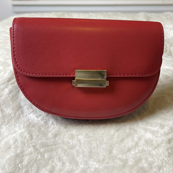 Crimson Red Pouch / Satchel Bag - Picture 3 of 8